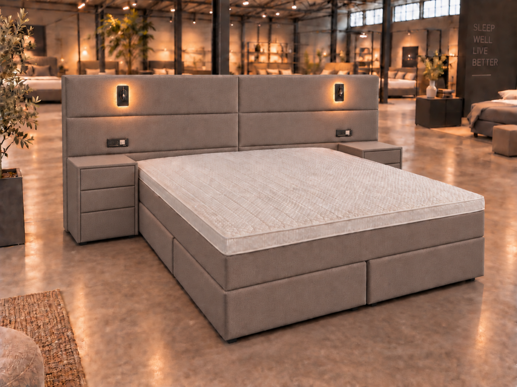 Boxspring Lumora verkrijgbaar in 180x200